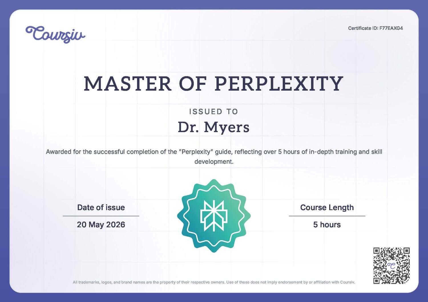 Master Of Perplexity Certification Master Of Perplexity Certification