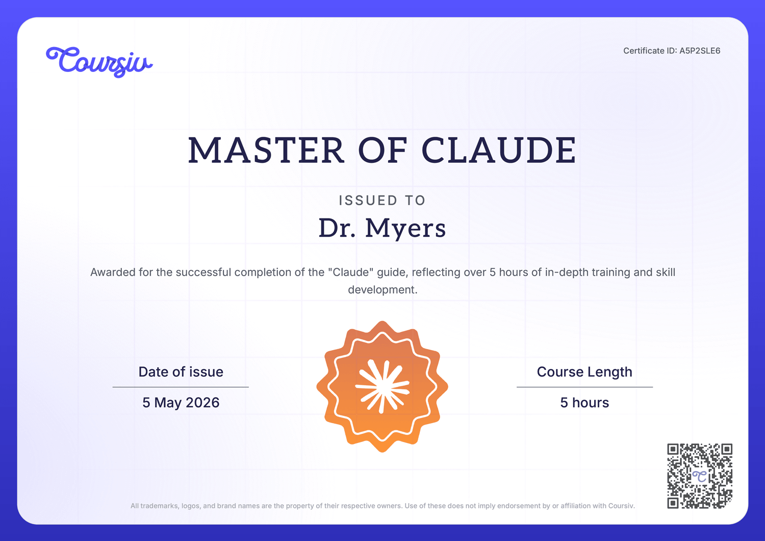 Master Of Claude Certification Master Of Claude Certification